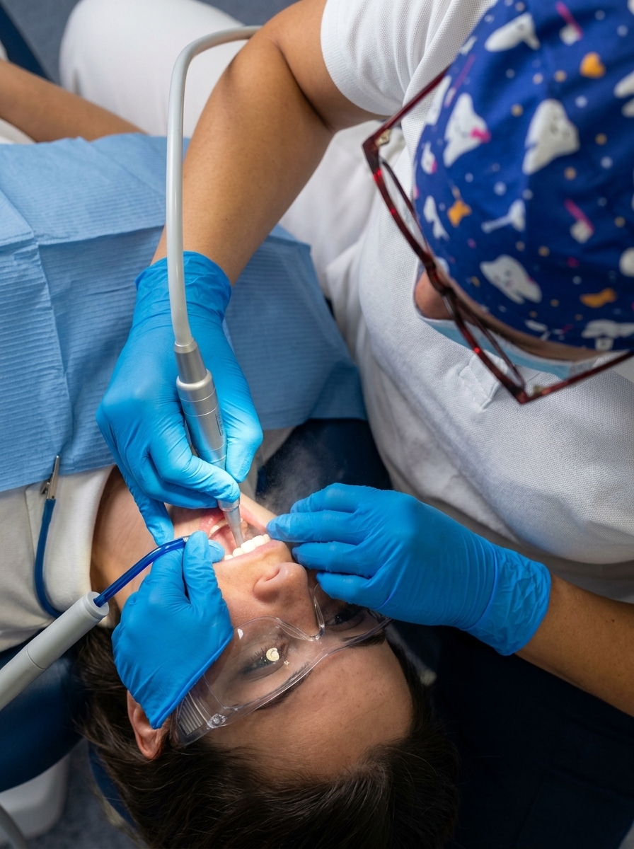 Cuidado da pele com equipamento de estética